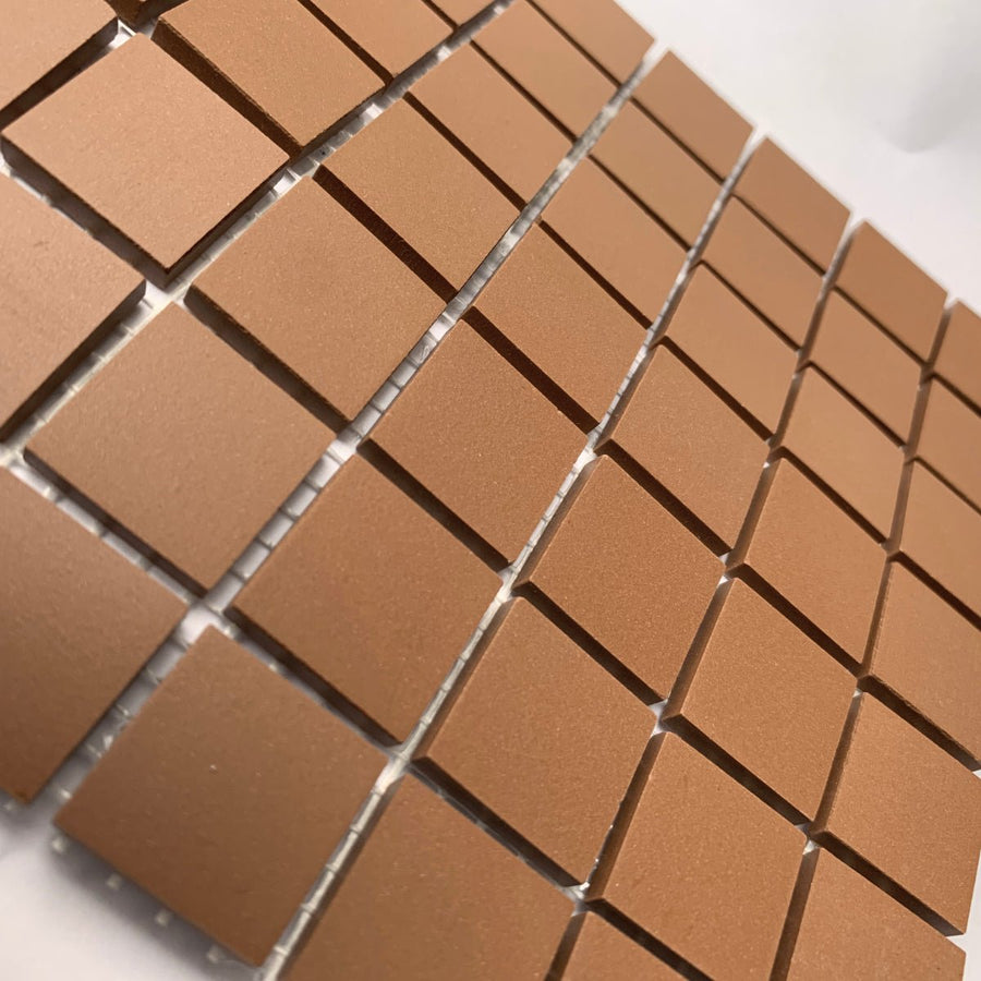 Winckelmans Havane – matné mozaikové dlaždice 20x20 mm na síťce