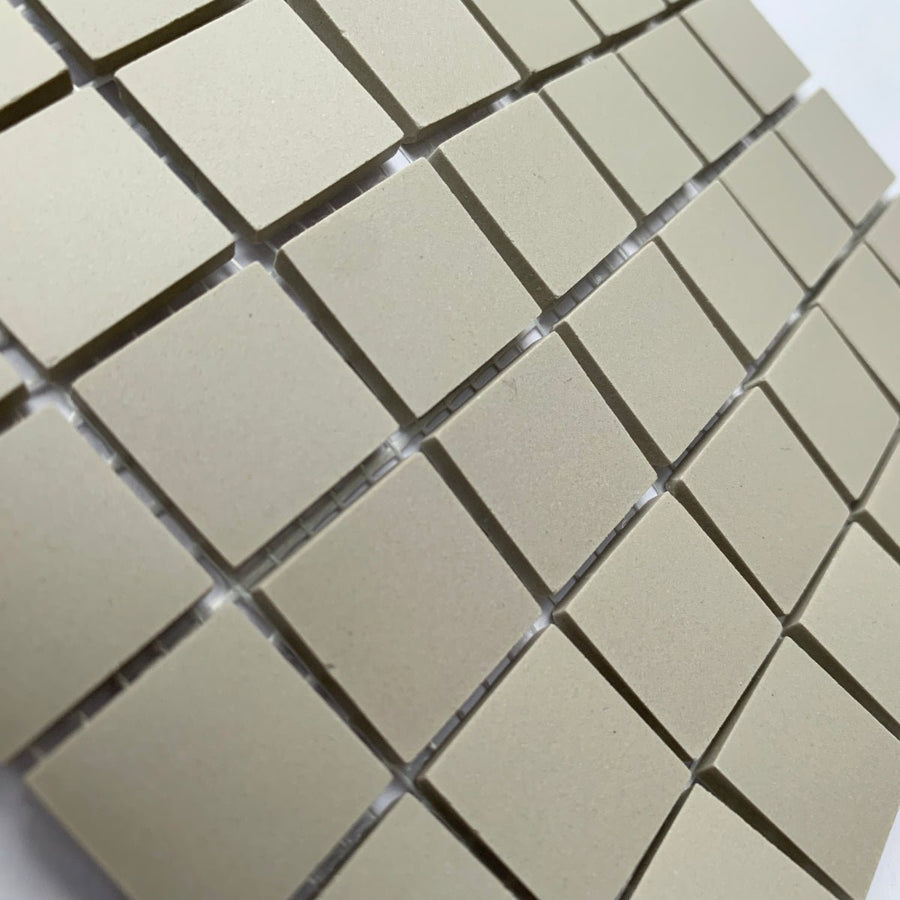 Winckelmans Perle – tessere di mosaico opache da 20x20 mm su rete