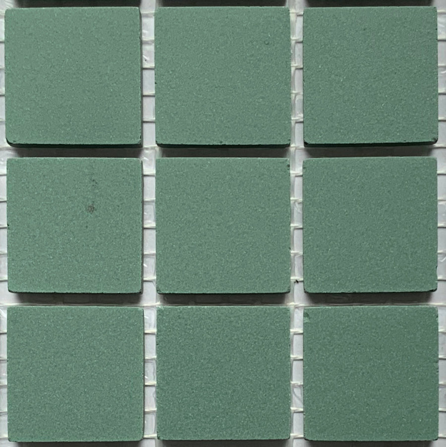 Winckelmans Vert Foncé – matte mozaïektegels van 20x20 mm op gaas
